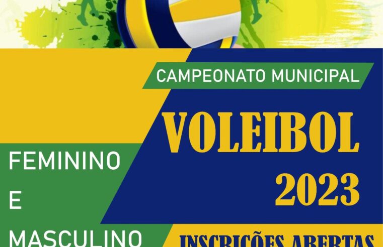 Campeonato Municipal de Voleibol 2023 está com inscrições abertas