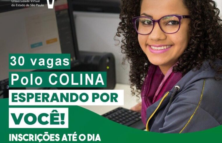 Polo Colina UNIVESP abre inscrições para o vestibular