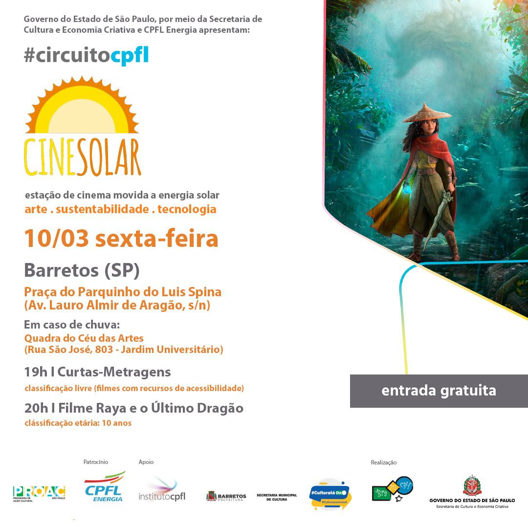 Barretos terá sessões gratuitas em cinema movido a energia solar