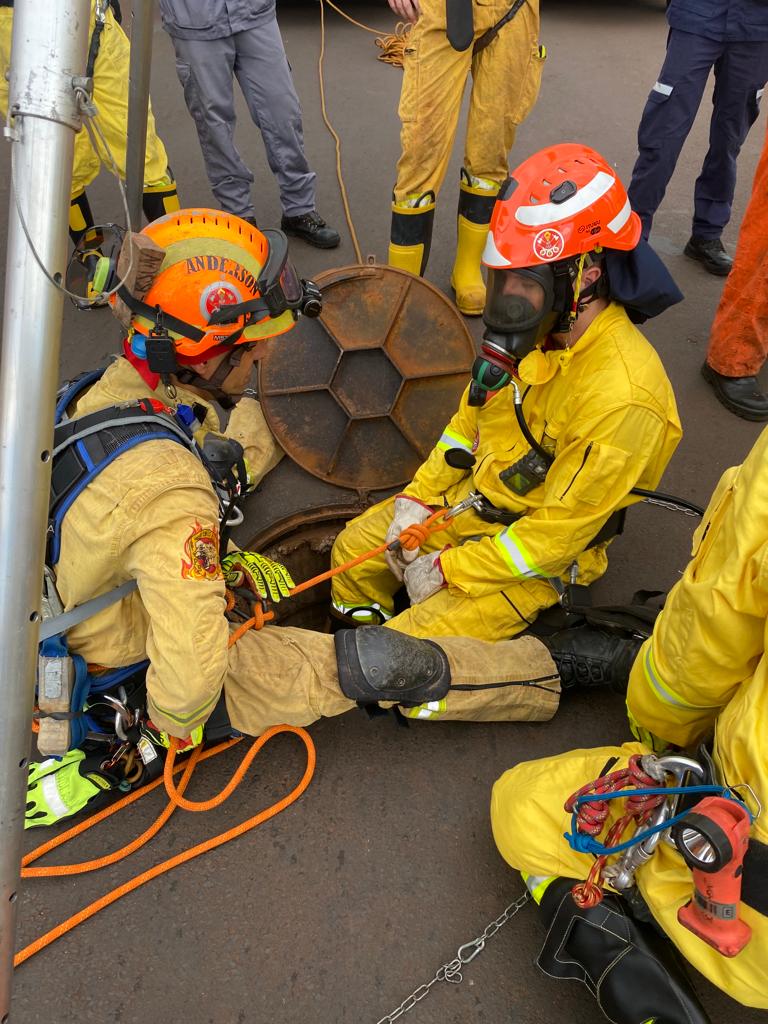 Corpo de Bombeiros realiza  treinamento