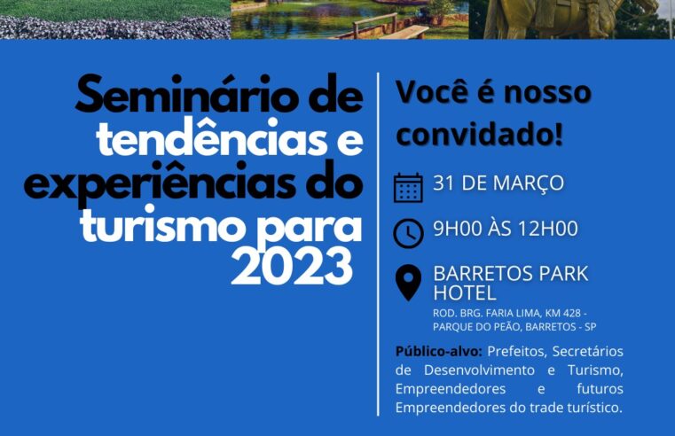 Seminário de Turismo está agendado para o dia 31 no Parque do Peão