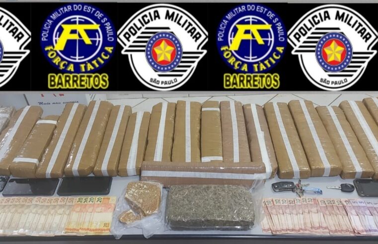 PM faz apreensão de mais de 20 kg de drogas