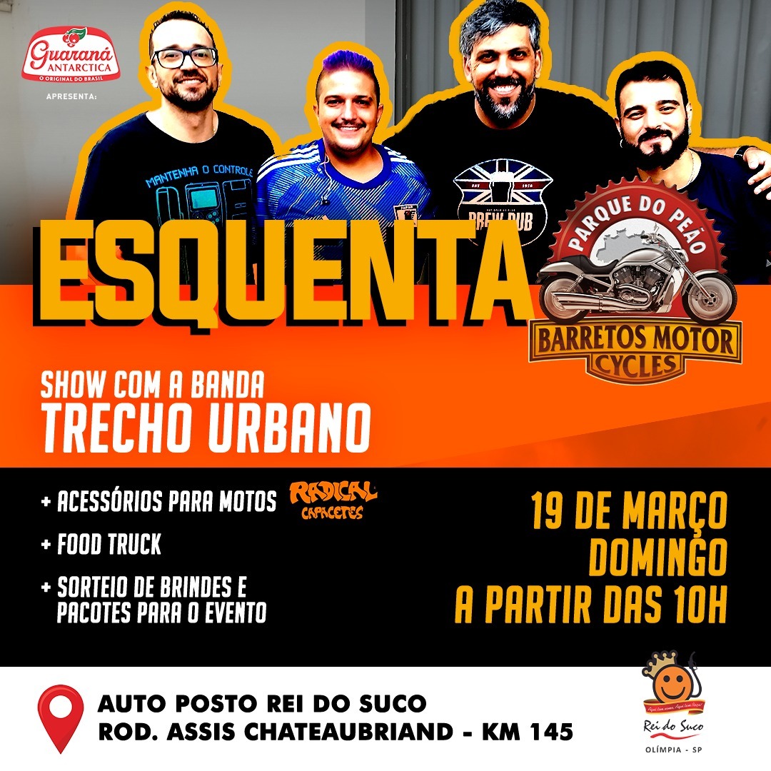 Evento marca “esquenta” para o 19º Barretos Motorcycles em Olímpia, no Posto Rei do Suco