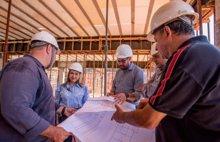 Laje do pavimento térreo do novo “Postão” começa a ser concretada