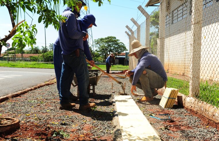 Obras de adaptação do Programa Calçadas Acessíveis têm início na UBS do Barretos II