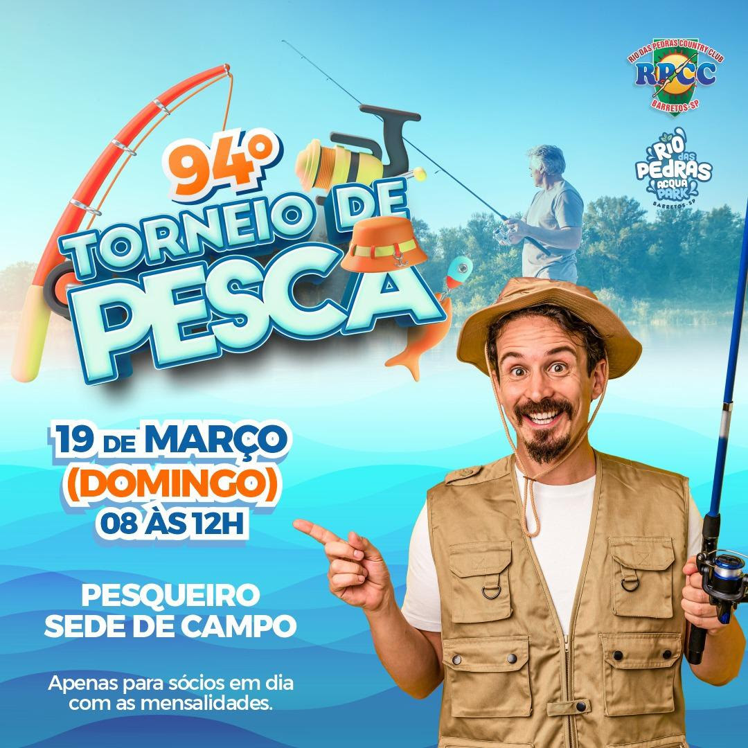 Torneio de pesca do RPCC será neste domingo, 19