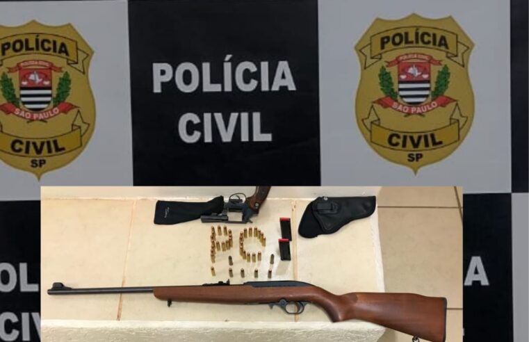 Polícia Civil investiga apreensão de armas e plano de entrar em escola de Guaraci