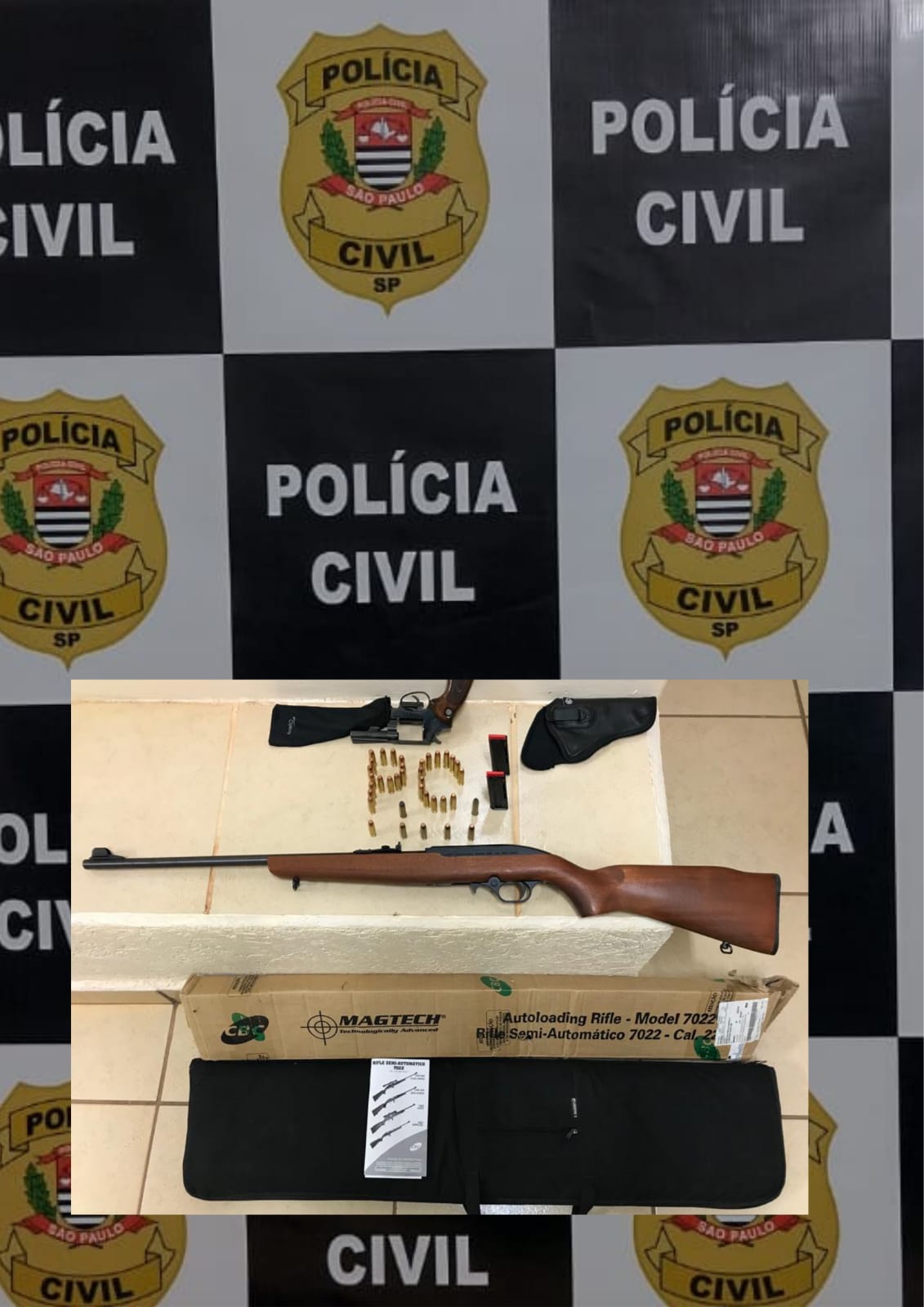 Polícia Civil investiga apreensão de armas e plano de entrar em escola de Guaraci