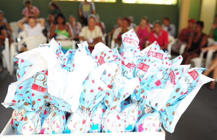 Prefeitura entrega mais de 1.300 ovos de Páscoa a famílias atendidas pela Assistência Social