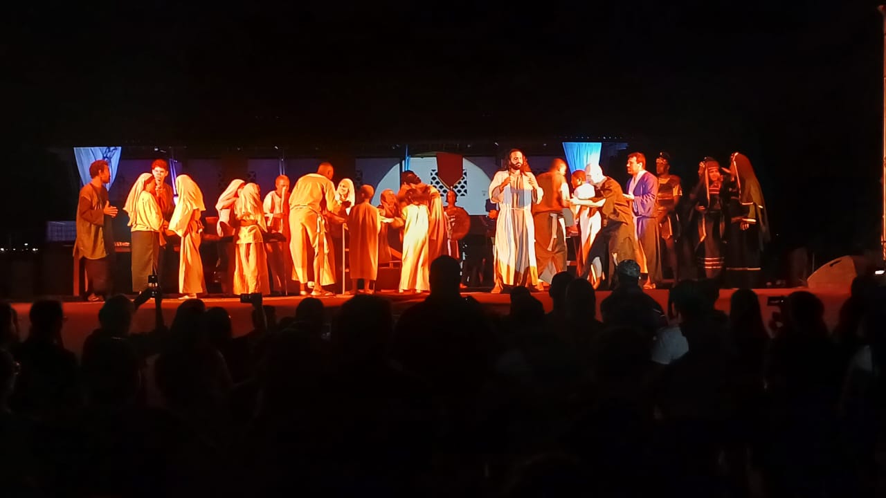 Grande público acompanhou apresentação da Paixão de Cristo em Barretos