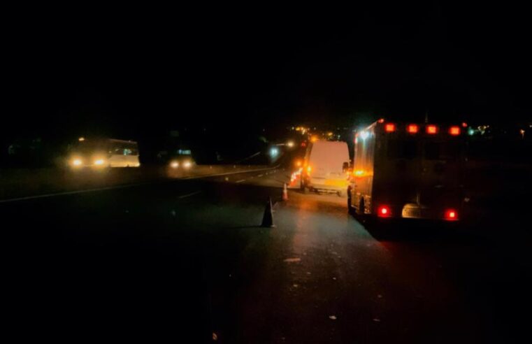 Atropelamento com vítima fatal na Rodovia Brigadeiro Faria Lima