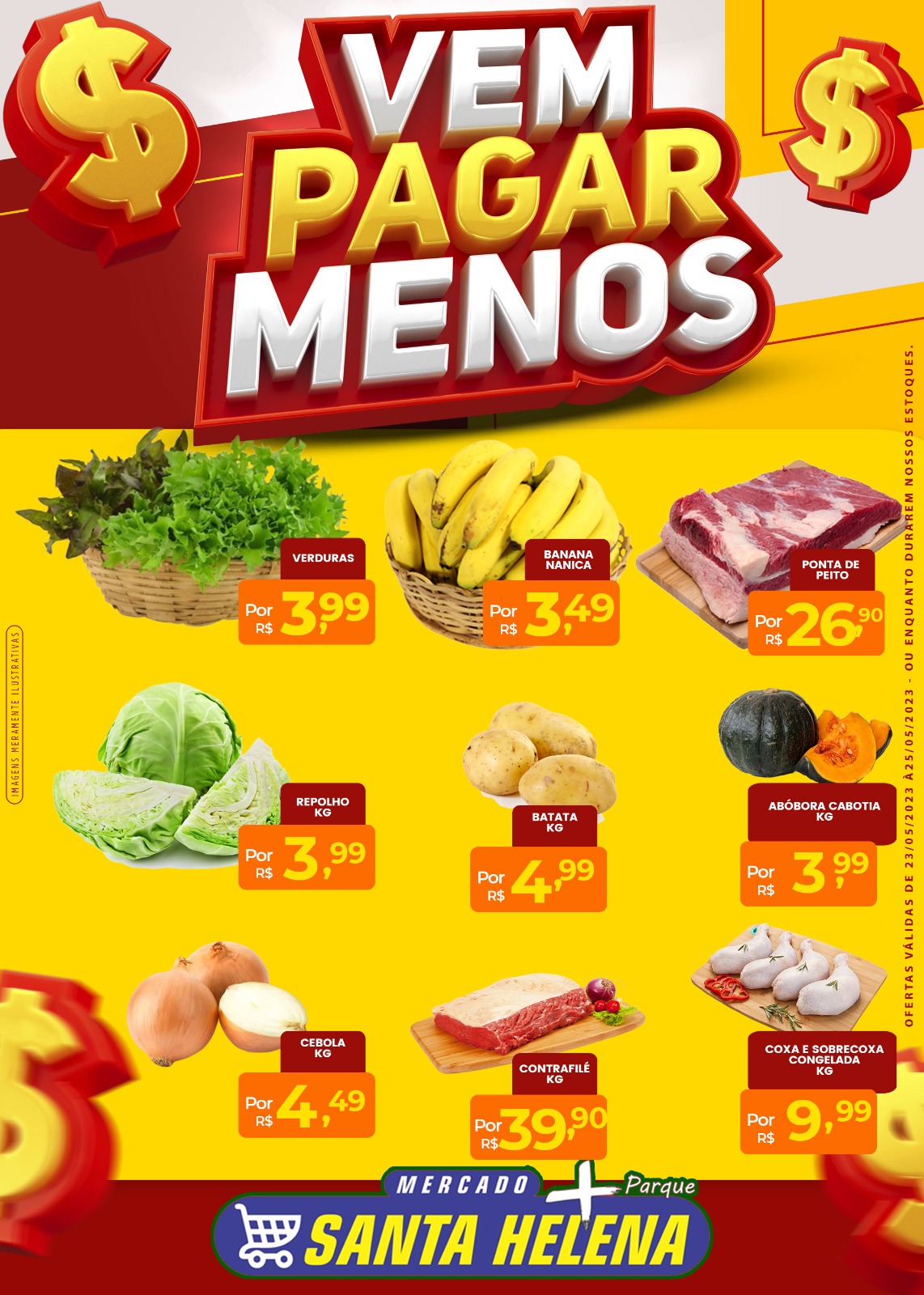 Mercado Santa Helena divulga ofertas