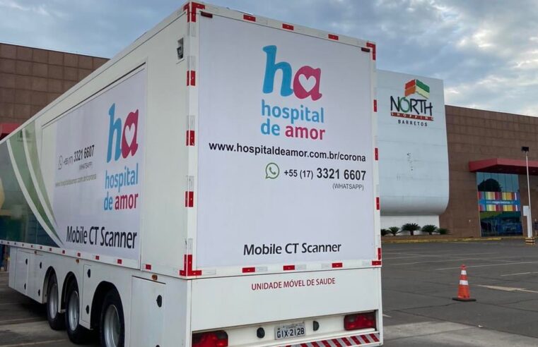 Carreta oferece exames de tomografia  pulmonar no Shopping