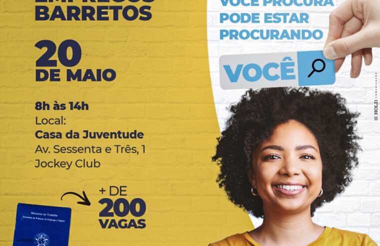 Feirão do Emprego promovido pela Prefeitura neste sábado (20), na Casa da Juventude, tem adesão de mais empresas