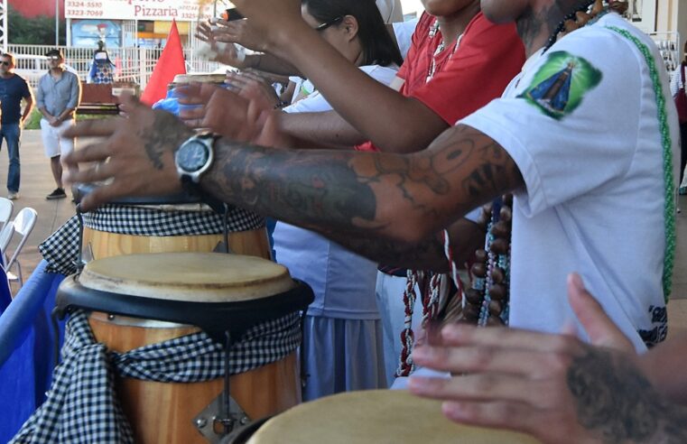 Curso de atabaque na Casa Afro