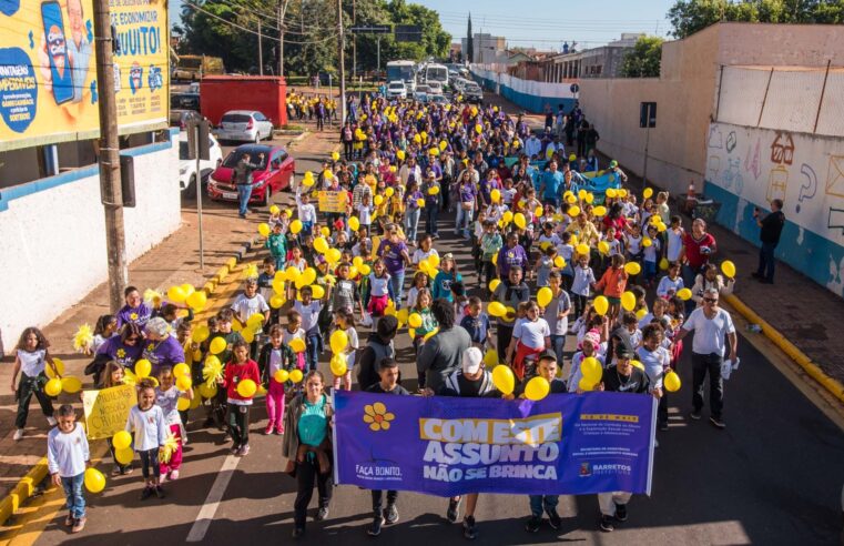 Prefeitura mobiliza Barretos em ação que marca o Dia Nacional de Combate ao Abuso e à Exploração Sexual Contra Crianças e Adolescentes
