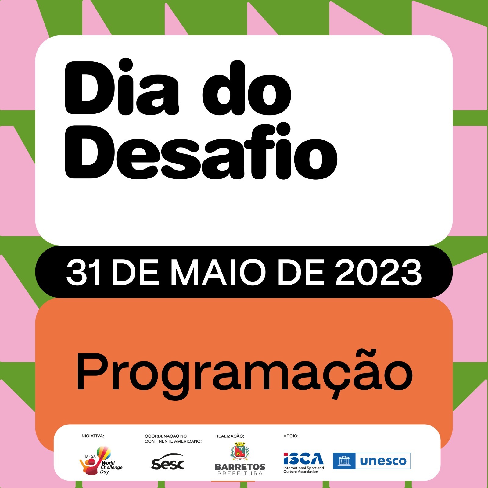 Dia do Desafio, celebrado nesta quarta-feira (31), terá trios elétricos com atividades físicas rodando a cidade