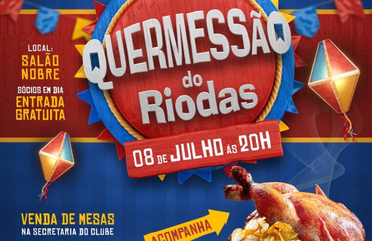 “Quermessão do Riodas” acontece no próximo dia 8 de julho