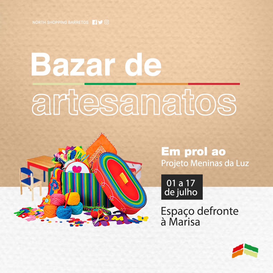 North Shopping divulga Bazar Solidário do mês de julho