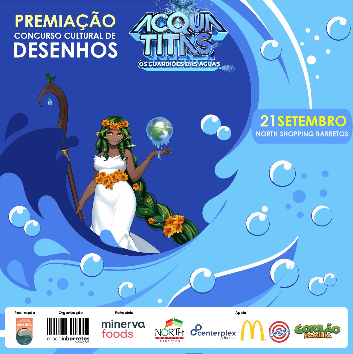 Concurso Cultural de Desenhos Acqua Titãs tem nova data para premiação