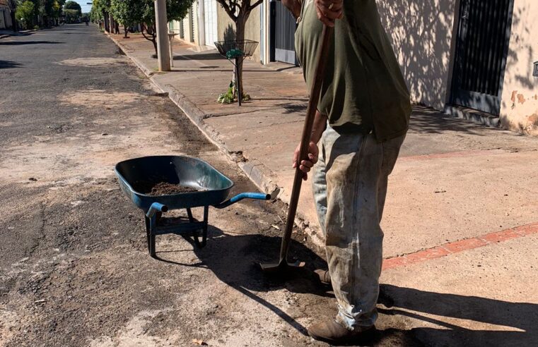 Iniciada a preparação para a primeira fase do recapeamento asfáltico no Barretos II