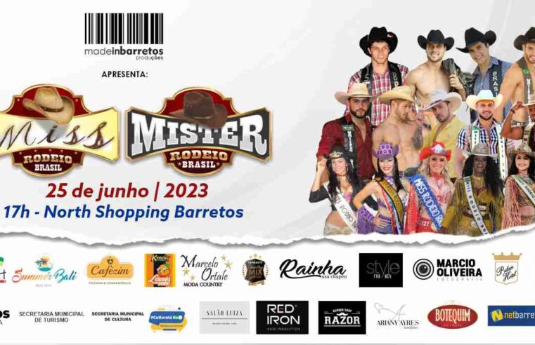 Miss & Mister Rodeio Brasil 2023 acontece no dia 25 de junho em Barretos