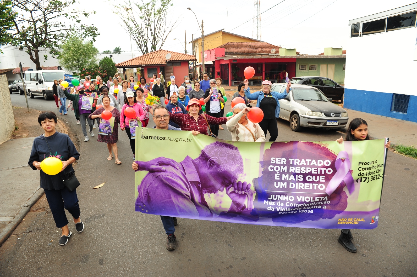 Prefeitura de Barretos promove caminhada contra violência à pessoa idosa