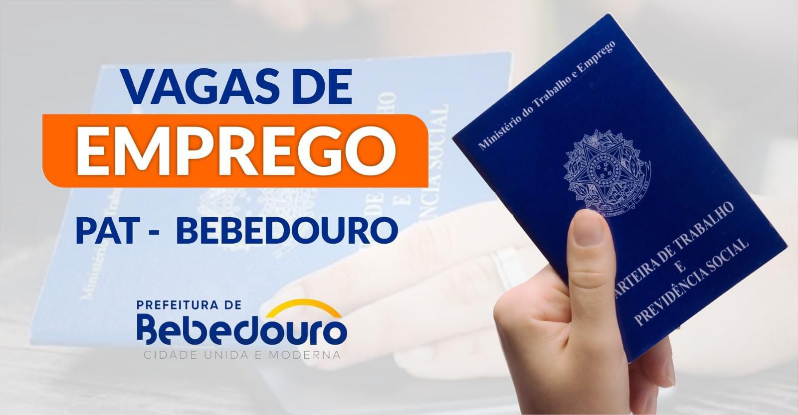 PAT de Bebedouro informa novas vagas de emprego 