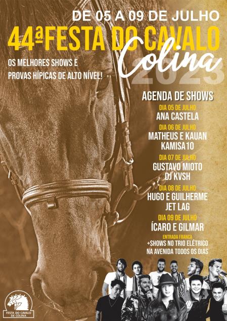 44ª Festa do Cavalo de Colina registra grande procura por ingressos