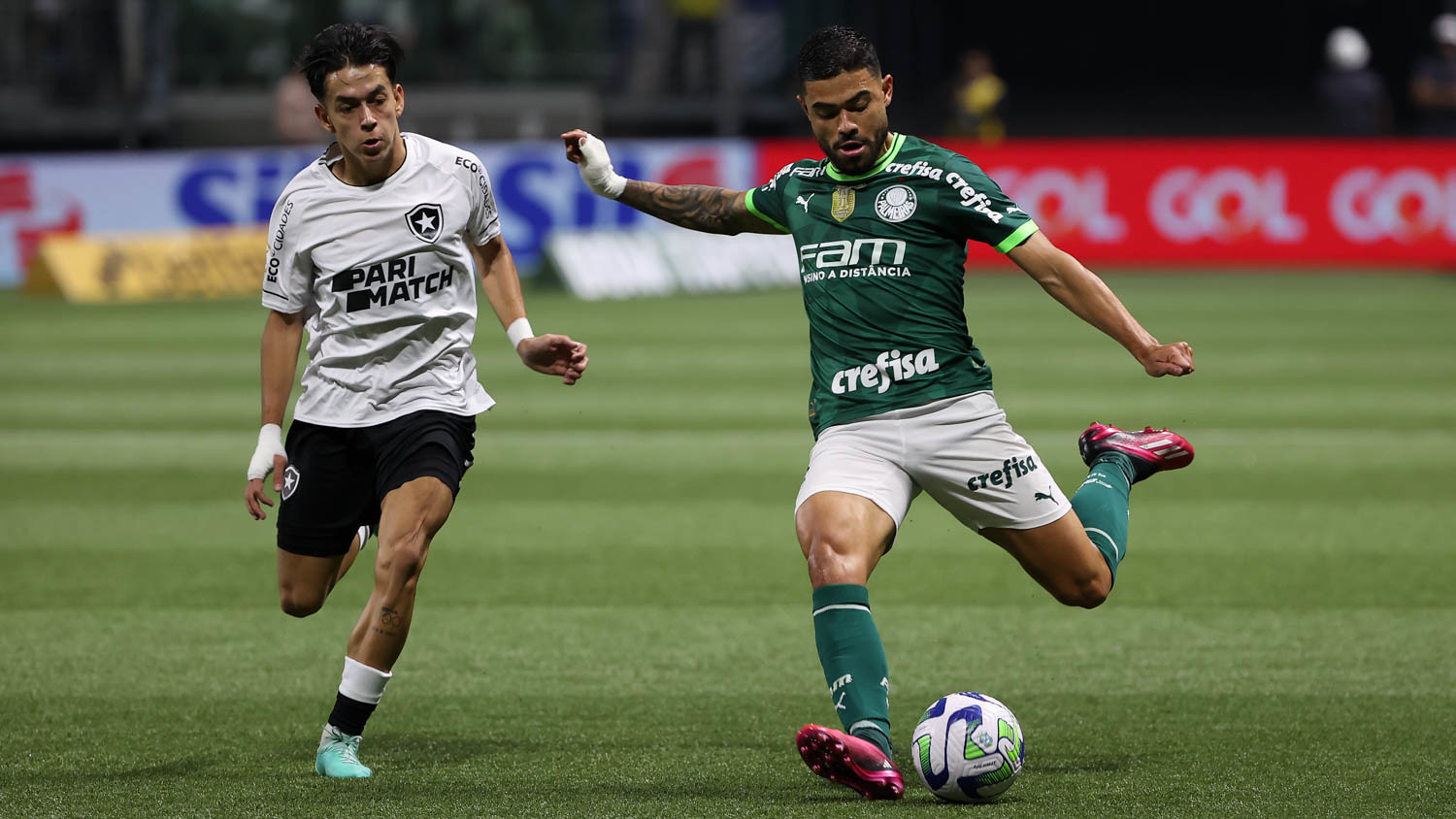 Botafogo supera o Palmeiras no Allianz e Santos perde na Vila para o Flamengo