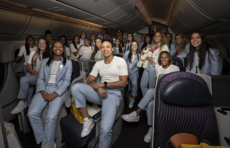 Seleção Feminina viaja  para a disputa da Copa do Mundo