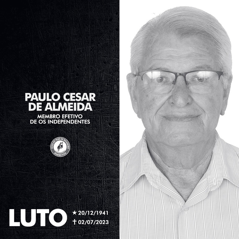 Morre O Independente Paulo César de  Almeida