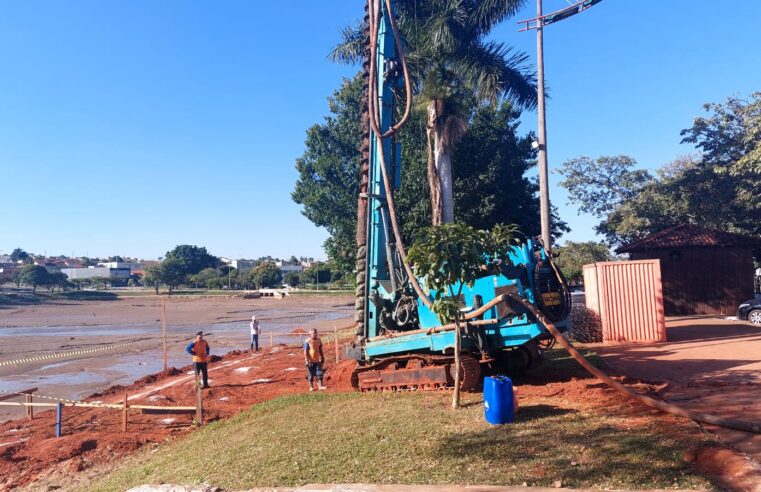 Iniciadas as obras de fundação dos decks do Parque dos Lagos