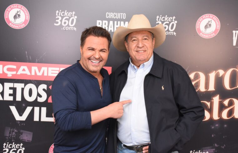 Lançamento da Festa do Peão de Barretos no Villa Country tem noite inspirada com Eduardo Costa e novidades da 68ª edição