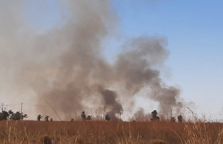 Incêndio é registrado na área rural de Barretos