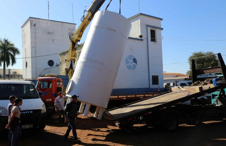 SAAE Barretos adquire Tanque de Fibra de Vidro de 10 m³ para armazenamento e aplicação de coagulante na ETA Baroni