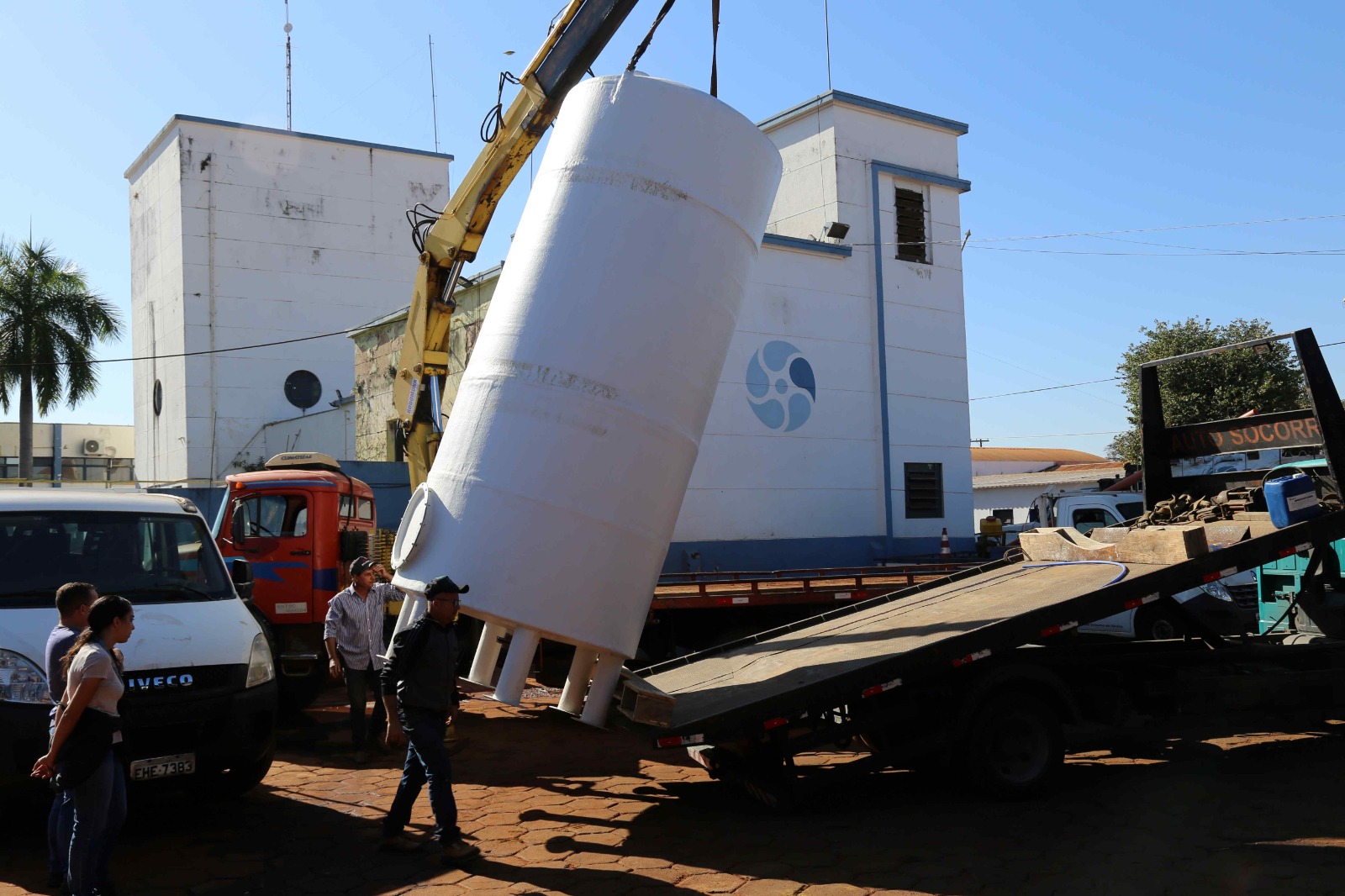 SAAE Barretos adquire Tanque de Fibra de Vidro de 10 m³ para armazenamento e aplicação de coagulante na ETA Baroni