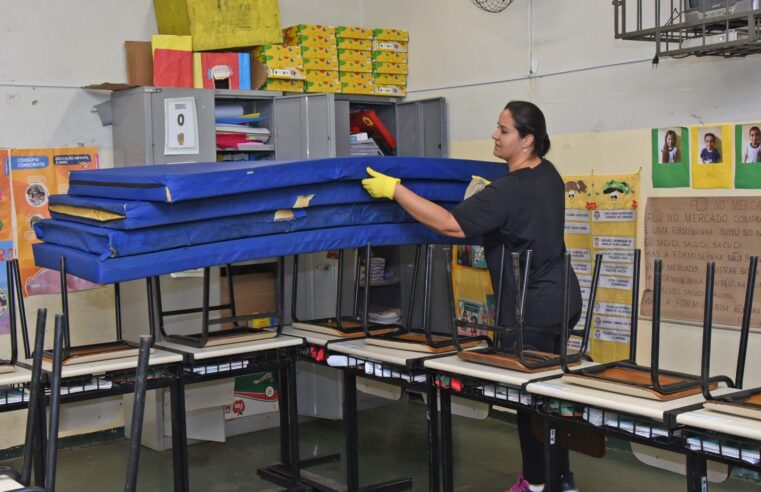 Cemei “Mãe Comerciária” passa por processo de higienização e atividades retomam na próxima segunda-feira, dia 10