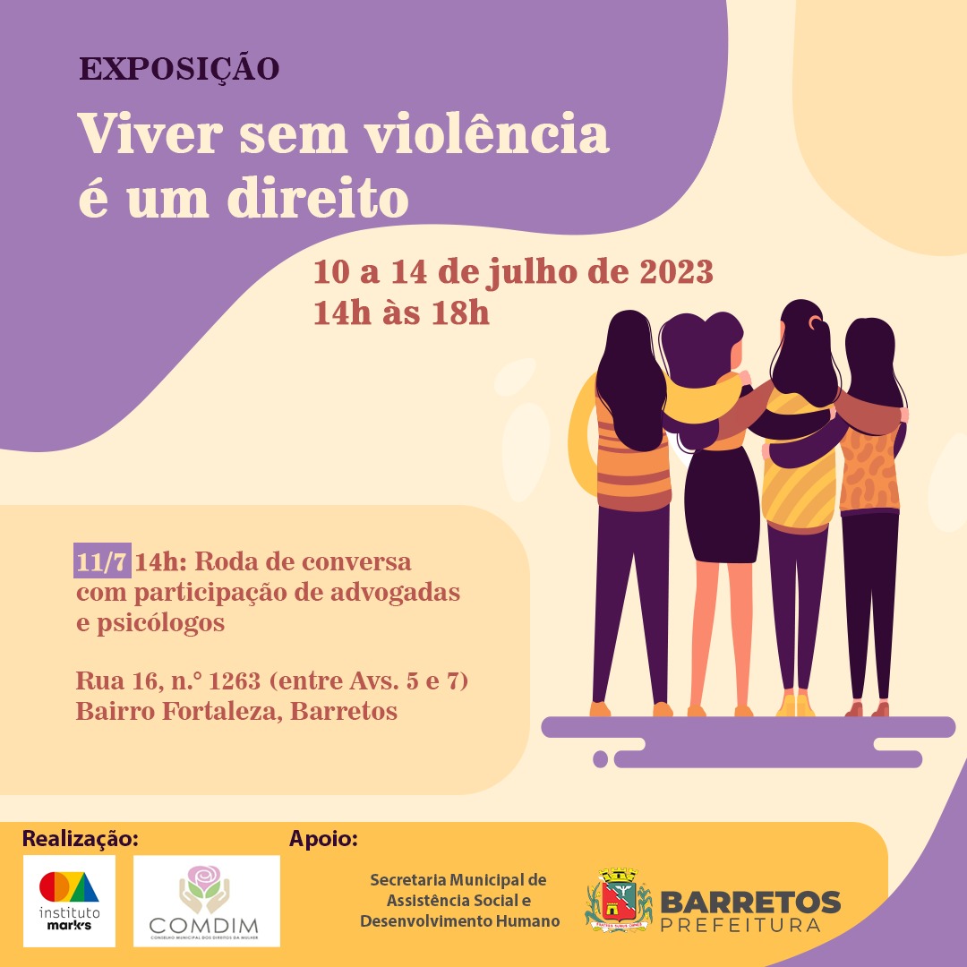 COMDIM realiza exposição e discussão sobre violência sexual contra mulheres