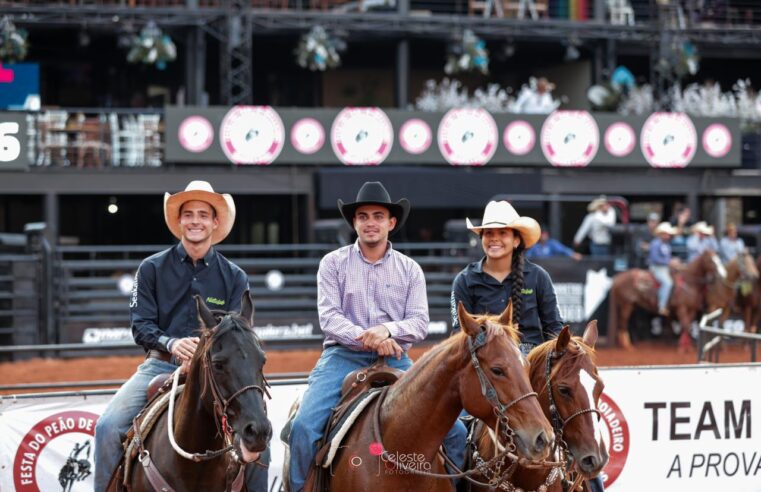 Rodeio Júnior, Três Tambores e Team Penning abriram as competições de quinta no Barretão