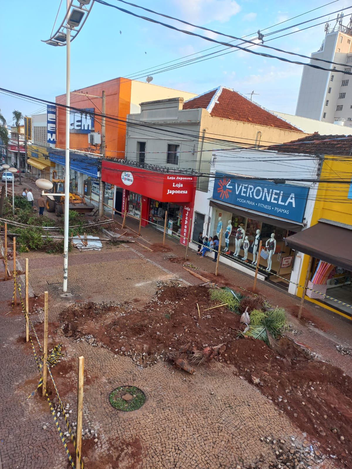 Obras: calçadão da rua 20 começa a ser aberto