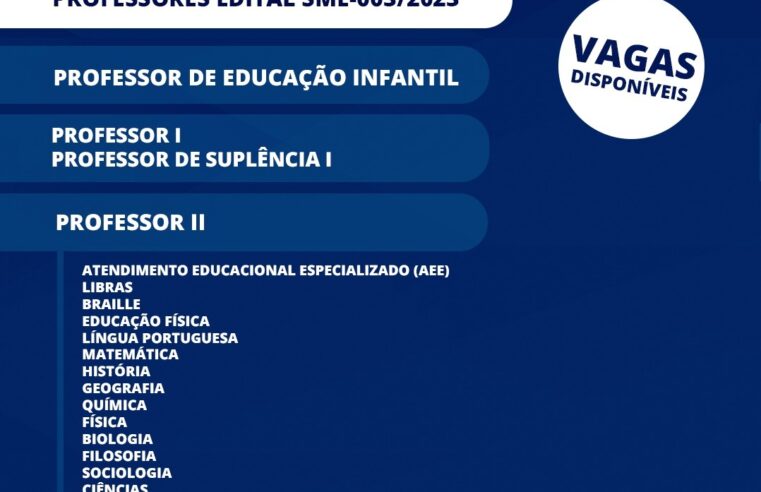 Prazo para inscrição no Processo Seletivo 2024 da educação termina amanhã