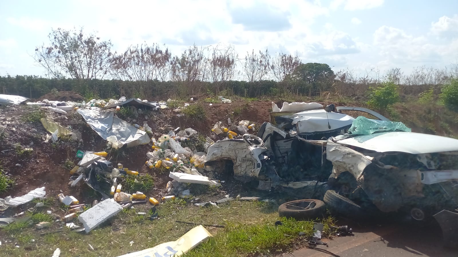 Colisão frontal é registrada na vicinal Nadir Kenan