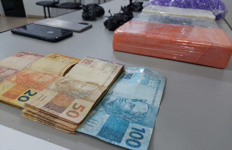 PM faz apreensão de quase 4kg de drogas em Operação