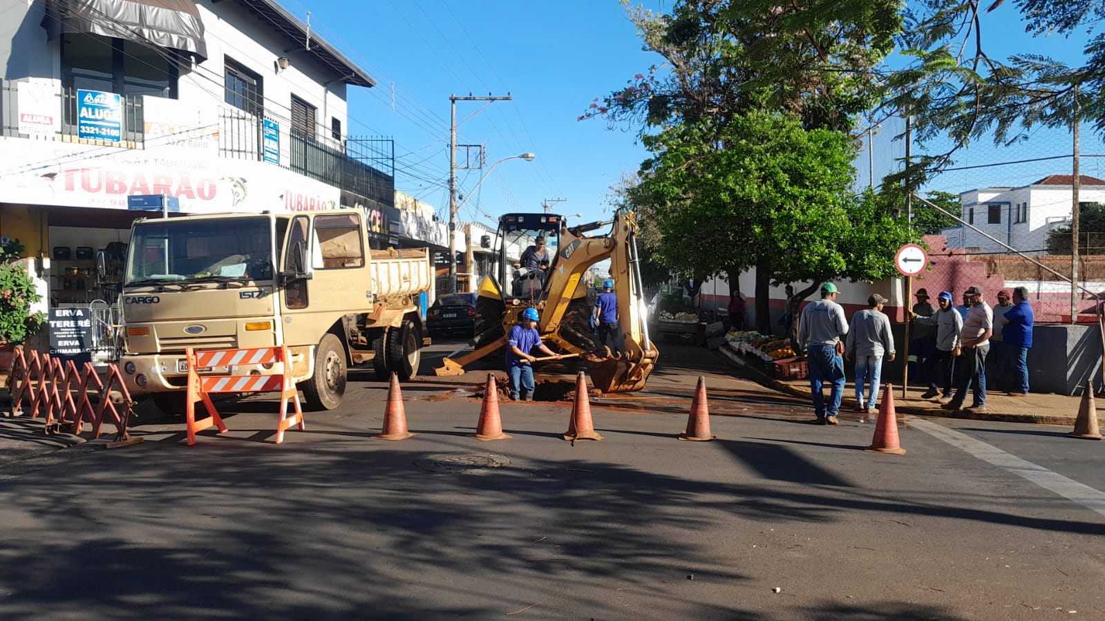 SAAE realiza reparos na rede em dois pontos da cidade nesta terça-feira, dia 12