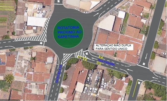 Prefeitura informa sobre mudança para mão única na Rua Paraíba