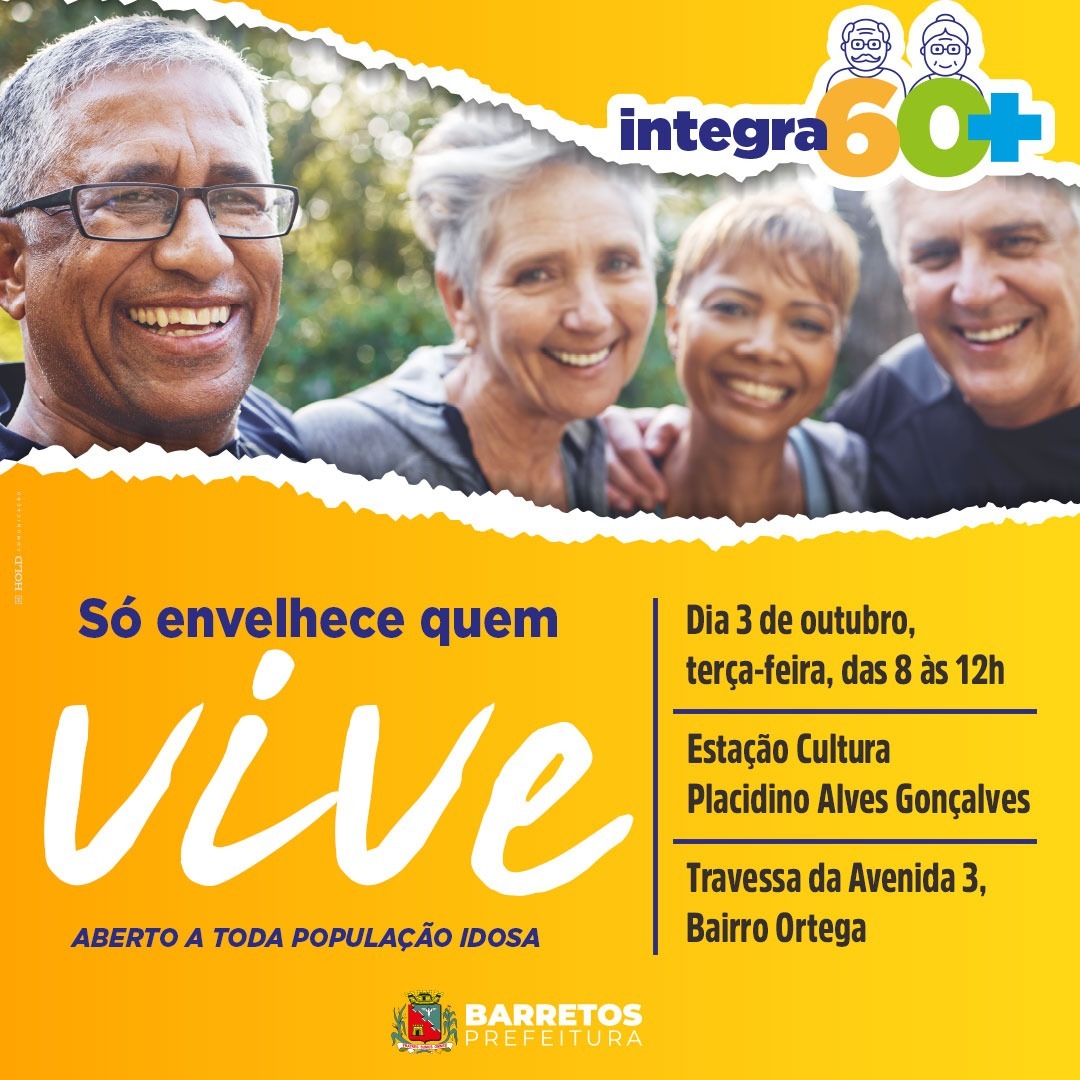 Prefeitura realiza Ação “Integra 60+” em comemoração ao Dia Internacional da Pessoa Idosa