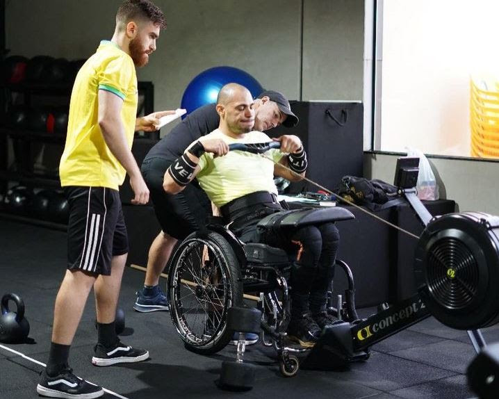 Fabrício Taveira na Espanha disputa um dos maiores campeonatos de Crossfit adaptado