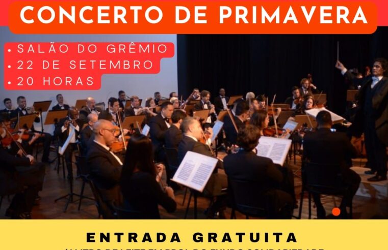 Orquestra Sinfônica Municipal de Barretos apresenta concerto de primavera nesta sexta-feira, 22, no Grêmio