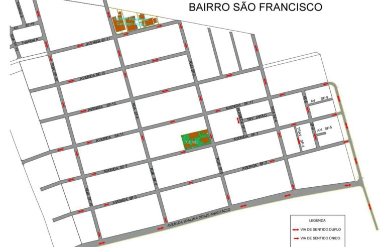 Prefeitura informa sobre mudanças no tráfego do Bairro São Francisco